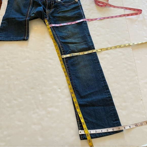 True Religion Jeans Womens Size 29 Vintage Thick Stitching Made In USA Low Rise - Picture 13 of 13
